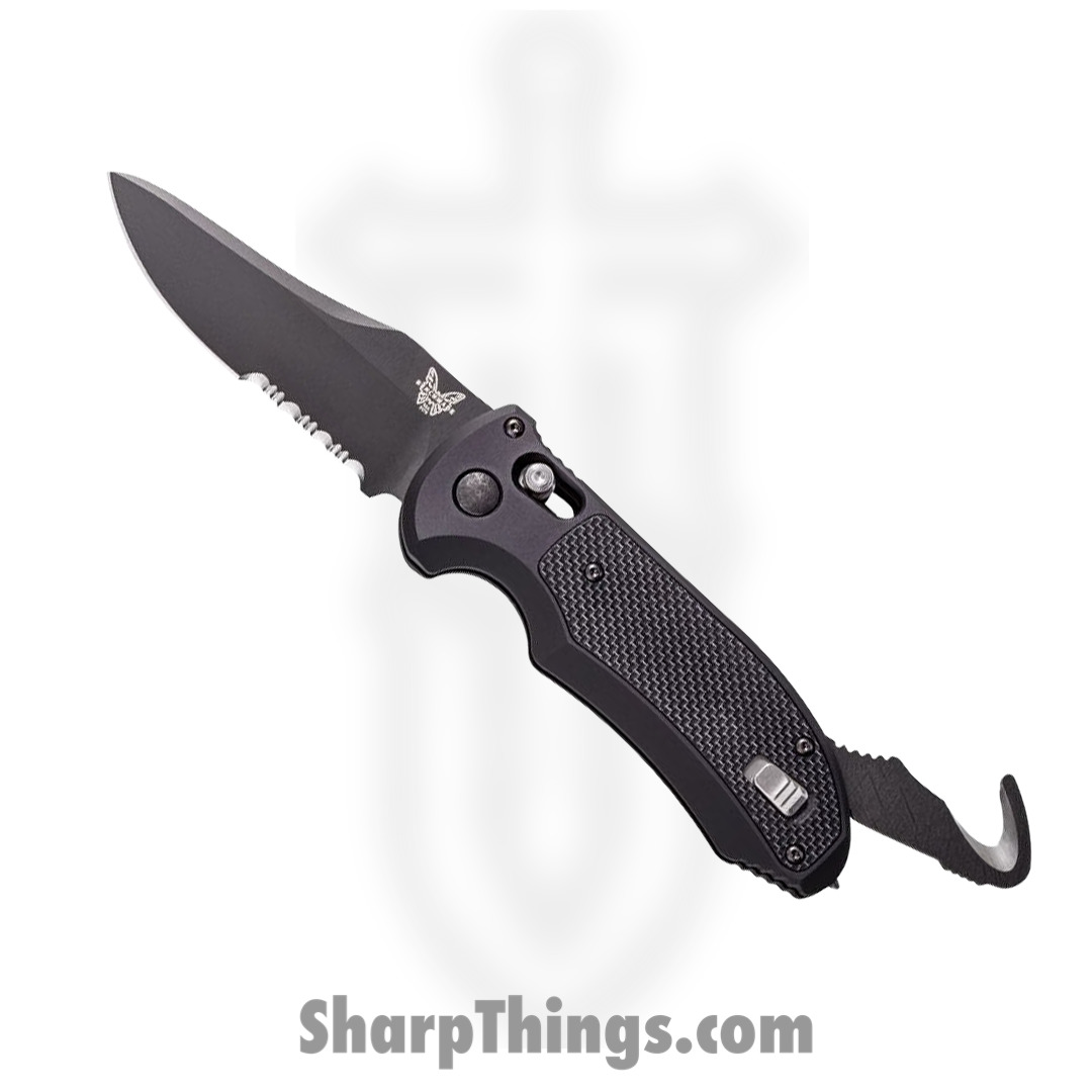 84d7886f-784b-4551-ad38-994667f3f81a_9170sbk_1.jpg Benchmade - 9170sbk - Auto Triage First Responder Knife - Automatic Knife - N680 Coated P/S Drop Point - G10 - Black - Image 1