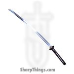 Battle Blades - BBISSS - Sanbon-Sugi Shinken - Fixed Blade Knife - 1095 Polished - Hardwood - Brown