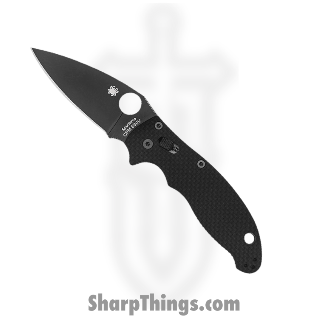 856520ce-3620-4626-94c5-01ad9b341a3e_SC101GPBBK2_1.png Spyderco - SC101GPBBK2 - Manix 2 - Folding Knife - S30V DLC - G10 - Black - Image 1