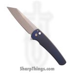 ProTech - MALIBU2023.006 - 2023 Malibu Custom 006 3D 2 Tone Blue/Bronze Ti - CPM-20CV Stonewash Reverse Tanto - Anodized Titanium - Matte Blue Satin Bronze