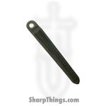 Millit Knives - CRKCPASBLMIBK - Inlay CRK Clip - Sandblast - All Blasted - Straight Grain Micarta Inlay Titanium - Black