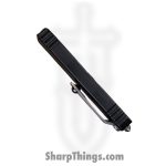 Microtech - 12324-10 - UTX-85 Gen IV - OTF Auto - M390 Stonewash Dagger - Aluminum - Black