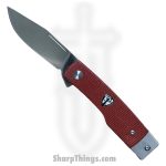 Finch Knife Co. - MD115 - Model 1929 - Folding Knife - 154CM Satin Clip Point - CF with Copper - Coppertone
