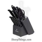 Browning - BR0216 - Kitchen Cutlery Set - Fixed Blade Knife - 1.4116 Stainless Satin - Pakkawood - Black
