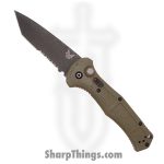 Benchmade - 9071SBK-1 - Claymore - Automatic Knife - CPM D2 Cobalt Black Cerakote P/S Tanto - Grivory - Ranger Green