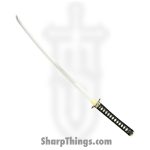 SBC - BKDRAG0125 - Black Dragonfly - Fixed Blade Knife - Damascus Polished Katana - Cord Wrapped - Black
