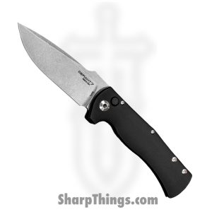 Defiant 7 - D7-EGL-SW - Eagle - Automatic Knife - S45VN Stonewash Drop Point - 6061 Aluminum - Black