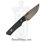 Vero Engineering - V-MY-BT-FBK-1441-S - Myelin - Fixed Blade Knife - Hand Satin Drop Point M390 - Micarta - Black