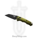 Benchmade - 290BK-2 - Full Immunity - Folding Knife - CPM-M4 Cobalt Black Wharncliffe - Aluminum - Woodland Green