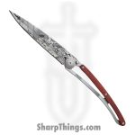 Deejo - DEE1CB027 - Fantasy Elf 37g - Folding Knife - 420 SS Matte Drop Point - Coralwood SS - Brown