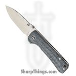 QSP - QS131J - Hawk - Folding Knife - 14C28N Satin Drop Point - Micarta - Black