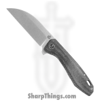 QSP - QS118D2 - Pelican - Folding Knife - S35VN Satin Wharncliffe - Micarta - Black