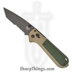 Benchmade - 431SBK-1 - Redoubt - Folding Knife - D2 Coated Tanto P/S - Grivory - Ranger Green