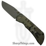 McNees - MAC23.5FALLOUT2 - MAC 2 3.5 Fallout - Automatic Knife - CPM MagnaCut Stonewash Drop Point - Titanium - Multi