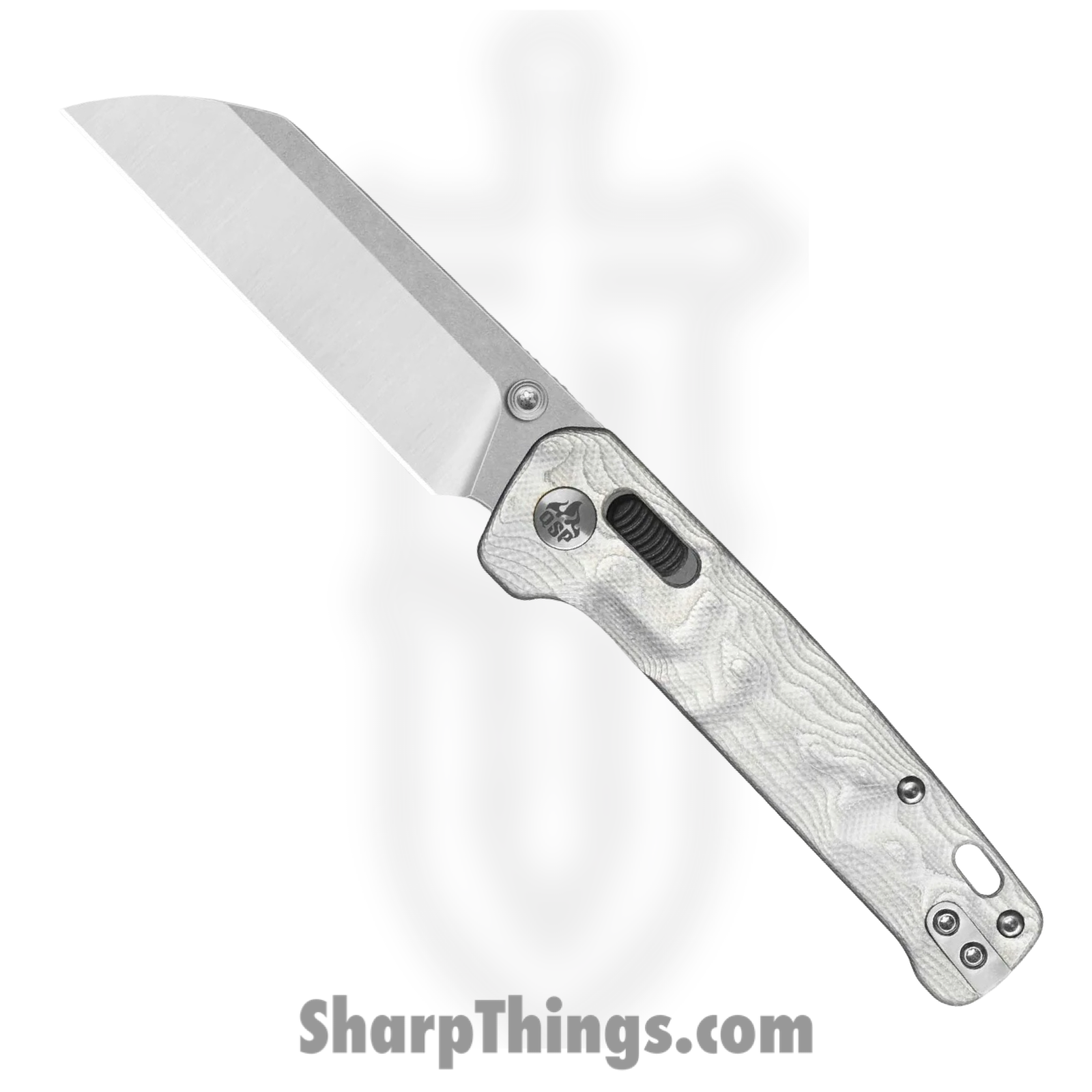 8911c9d2-176c-43aa-816d-57dcb890dd12_QS130GLG1_1.png QSP - QS130GLG1 - Penguin Glyde - Folding Knife - 14C28N Satin Sheepsfoot - G10 with Aluminum Foil - Silver - Image 1