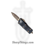 Microtech - 238-13AP - Troodon Mini - OTF Auto - M390 Bronze Apocalyptic Dagger - 6061-T6 Aluminum - Black