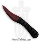 Revenant Corps - RCGKLBM01RD - Grackle Blood Moon - Fixed Blade Knife - All G-10 - Tsukomaki and Rayskin Wrap - Red