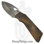 Medford Knife and Tool - MK0144TQ-36A1-TFCF-Q4 - TFF-1 - Folding Knife - S45VN Tumbled Drop Point - Titanium - Bronze