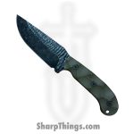 Stroup Knives - GP1-ODG-G10 - GP1 - Fixed Blade Knife - 1095 HC Acid Wash Drop Point - G10 - OD Green
