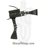 VOC - PK-6182 - 8 Inch Universal Sword Frog - Leather - Black