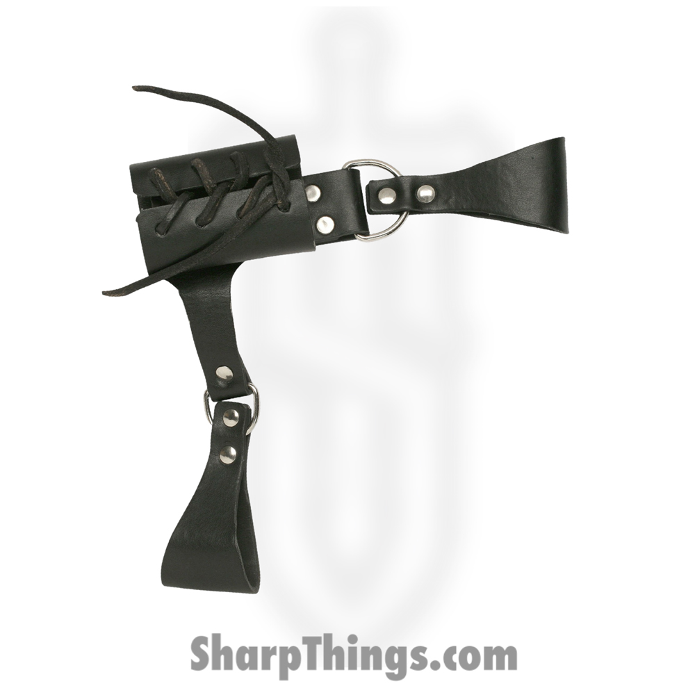 898fdbe1-26df-4be2-9488-53f8627cea7c_PK-6182_1.jpg VOC - PK-6182 - 8 Inch Universal Sword Frog - Leather - Black - Image 1