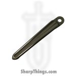 Millit Knives - CRKCLPTISLST - V2 Groove CRK Clip - Bead Blast - Satin - Titanium - Silver Streak