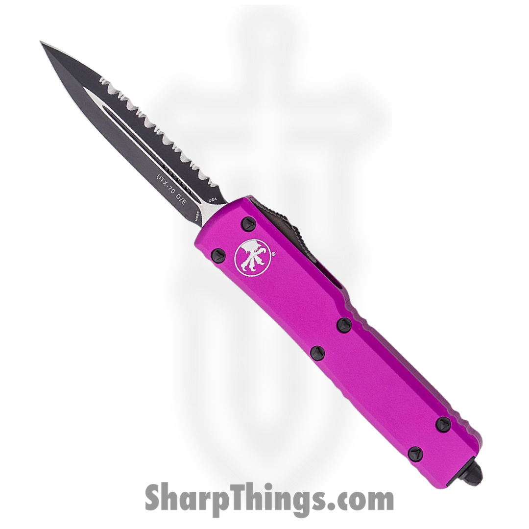 89c535f2-6ed0-4379-829b-e8597056a9ca_147-3VI_1.jpg Microtech - 147-3VI - UTX-70 - OTF Auto - 147-3VI UTX-70 OTF Auto - 6061-T6 Aluminum - Violet - Image 1