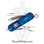 Victorinox - VN06226T2033X1 - Signature Lite - Folding Knife - Stainless Polished Multi - ABS/Celidor - Blue