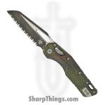Microtech - 210T-3PMOBS - MSI Signature Series - Folding Knife - M390MK Apocalyptic Modified Sheepsfoot - "Outbreak" Polymer - Black Green