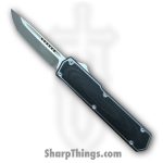 TakCom - TCVG2TNNGBSA - Vigor V2 - OTF Auto - 154CM Satin Tanto - 6061-T6 Aluminum G10 - Gray Black