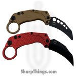 Reate Knives - EXOKPVRD - EXO-K - Gravity Karambit 2pc Set - Folding Knife - PVD N690 - Red