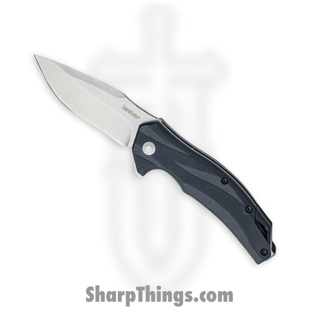 8a743c78-84fd-4252-937e-f5ad38646dcd_1645_1.jpg Kershaw - 1645 - Lateral - Folding Knife - 8Cr13MoV Stonewash Drop Point - Glass Filled Nylon - Gray - Image 1