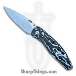 TRM - ATMSWWS-08 - Atom - Folding Knife - Fat Carbon Fiber - Stonewash MagnaCut D/P - White Storm