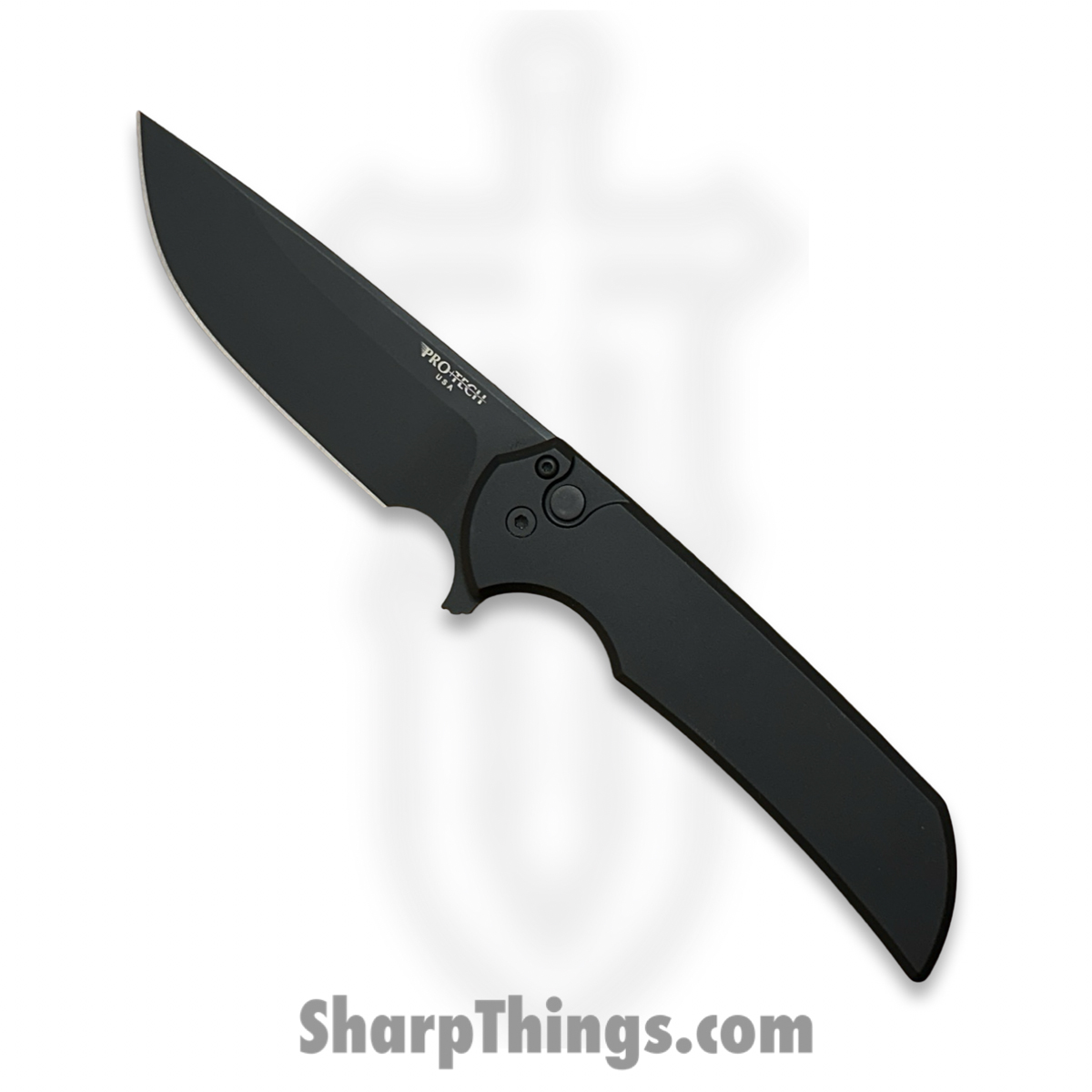 8ad4e159-3b82-4d0d-87c6-96ac0c1a90d8_2024BSATMO_1.jpg ProTech - 2024BSATMO - Blade Show Mordax - Folding Knife - Magnacut DLC Drop Point - Aluminum - Black - Image 1