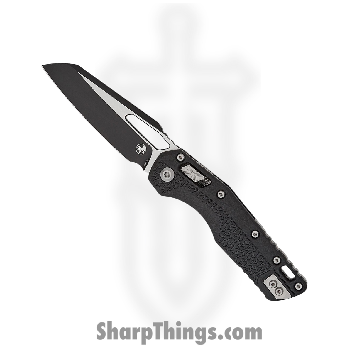 8b003569-1e20-43ee-aad4-14ec220b6bd6_210T-1PMBK_1.jpg Microtech - 210T-1PMBK - MSI RAM-LOK S/E - Folding Knife - M390MK Black Modified Sheepsfoot - Injection Molded Polymer - Black - Image 1