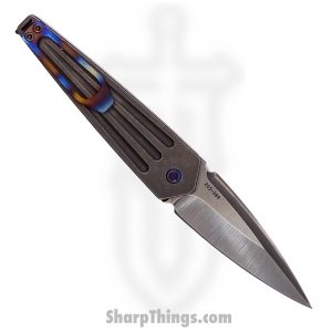 Medford Knife - MK209STQ-01TM-TFCF-BN - Nosferatu Auto Folding Spike Blade - S35VN Tumbled - Titanium