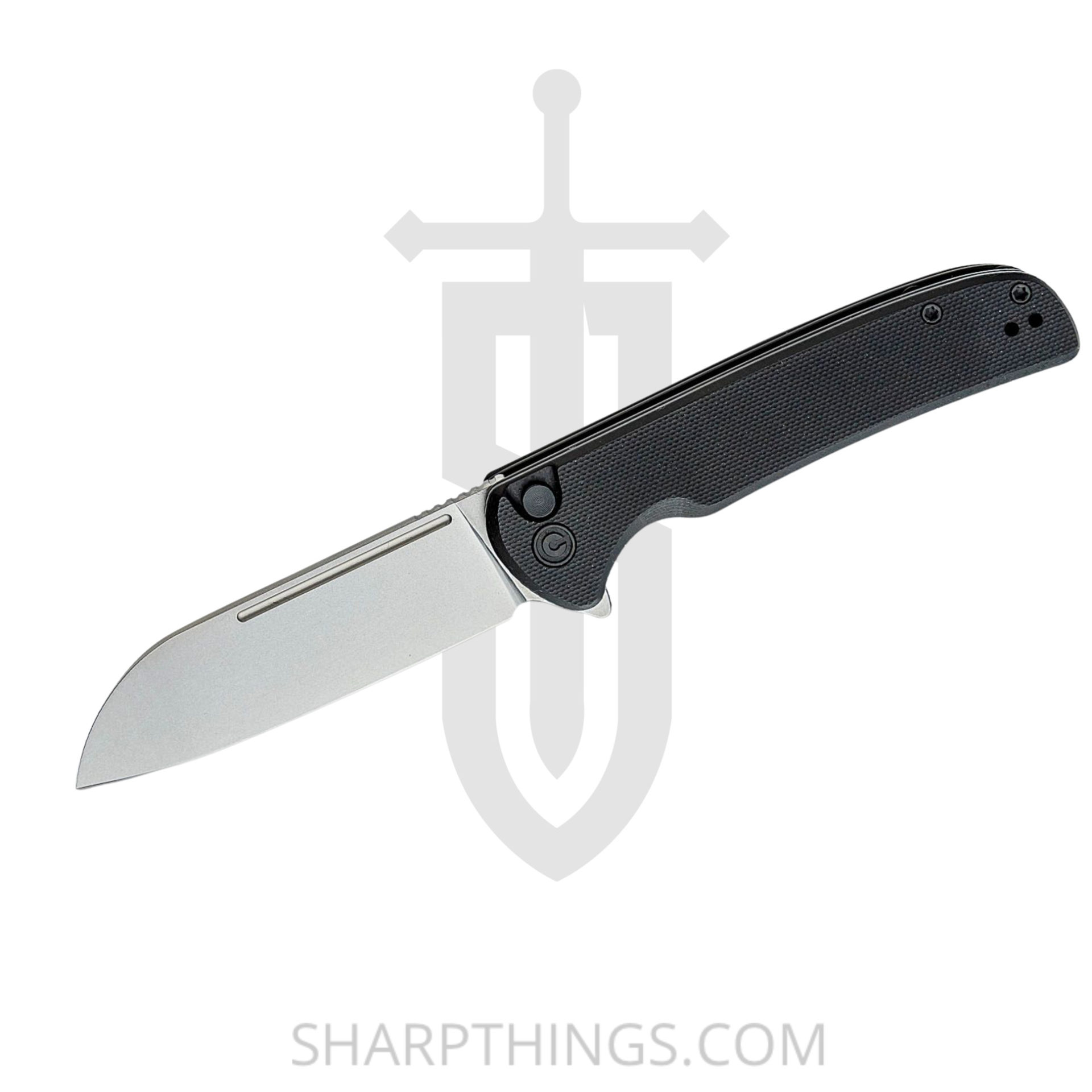 8b858854-c8e5-476c-8b06-4852773cf988_CIVC200221_1.jpg Civivi - CIVC200221 - Chevalier Button Lock Folding Knife - 14C28N G10 - Black - Image 1