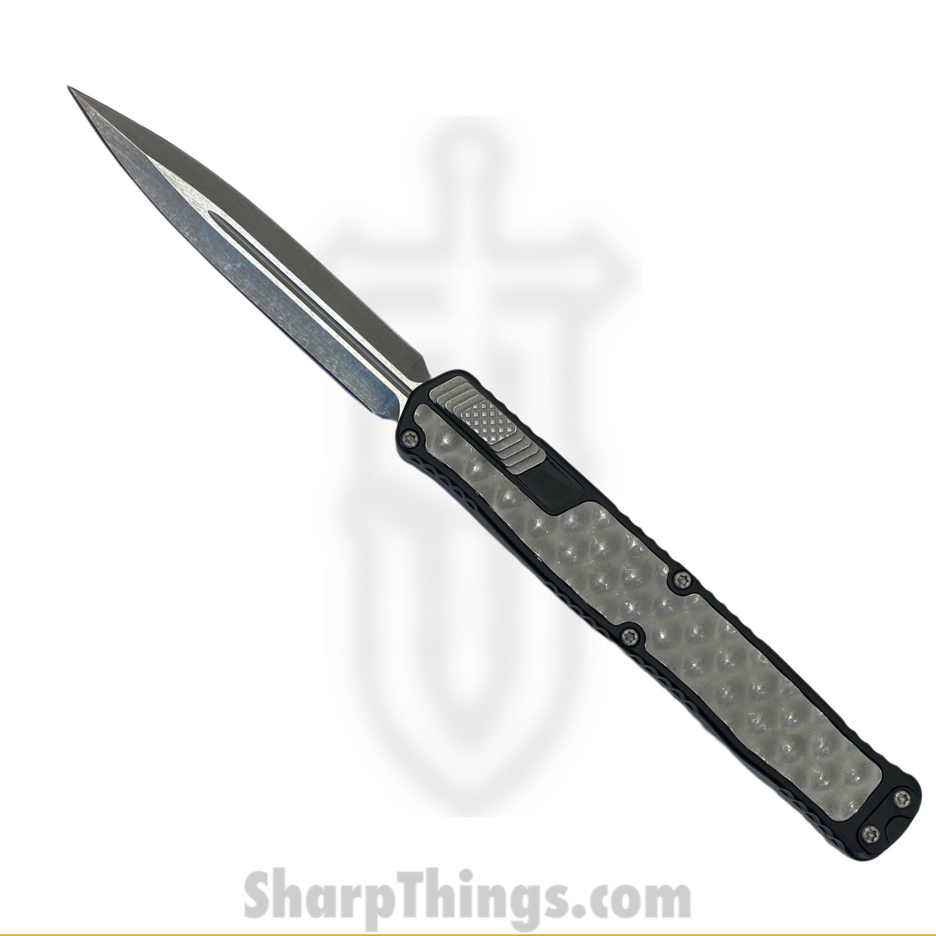 8c0ff80b-8d63-4ea4-9fd7-a2f654f4e492_H020-5A_1.jpg Heretic Knives - H020-5A - Cleric II - OTF Automatic - Magnacut D/E - Aluminum - Battleworn Black - Image 1