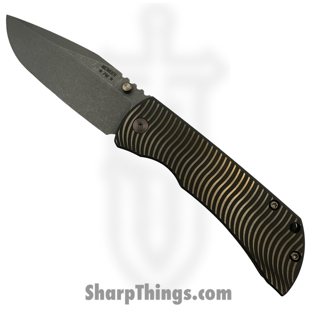 8c630ce1-9c21-4487-a1be-201189023d78_MAC23.5SWERBRZ_1.jpg McNees - MAC23.5SWERBRZ - MAC 2 3.5 - Folding Knife - CPM MagnaCut Stonewash Spear Point - Titanium - Bronze - Image 1