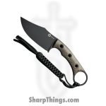 Civivi - CIVC20059B3 - Midwatch - Fixed Blade Knife - N690 Black Stonewash Clip Point - Burlap Micarta - Green