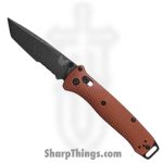 Benchmade - 537SBK-07 - Bailout - Folding Knife - CPM MagnaCut Blackwash Tanto P/S - Aluminum - Burnt Copper