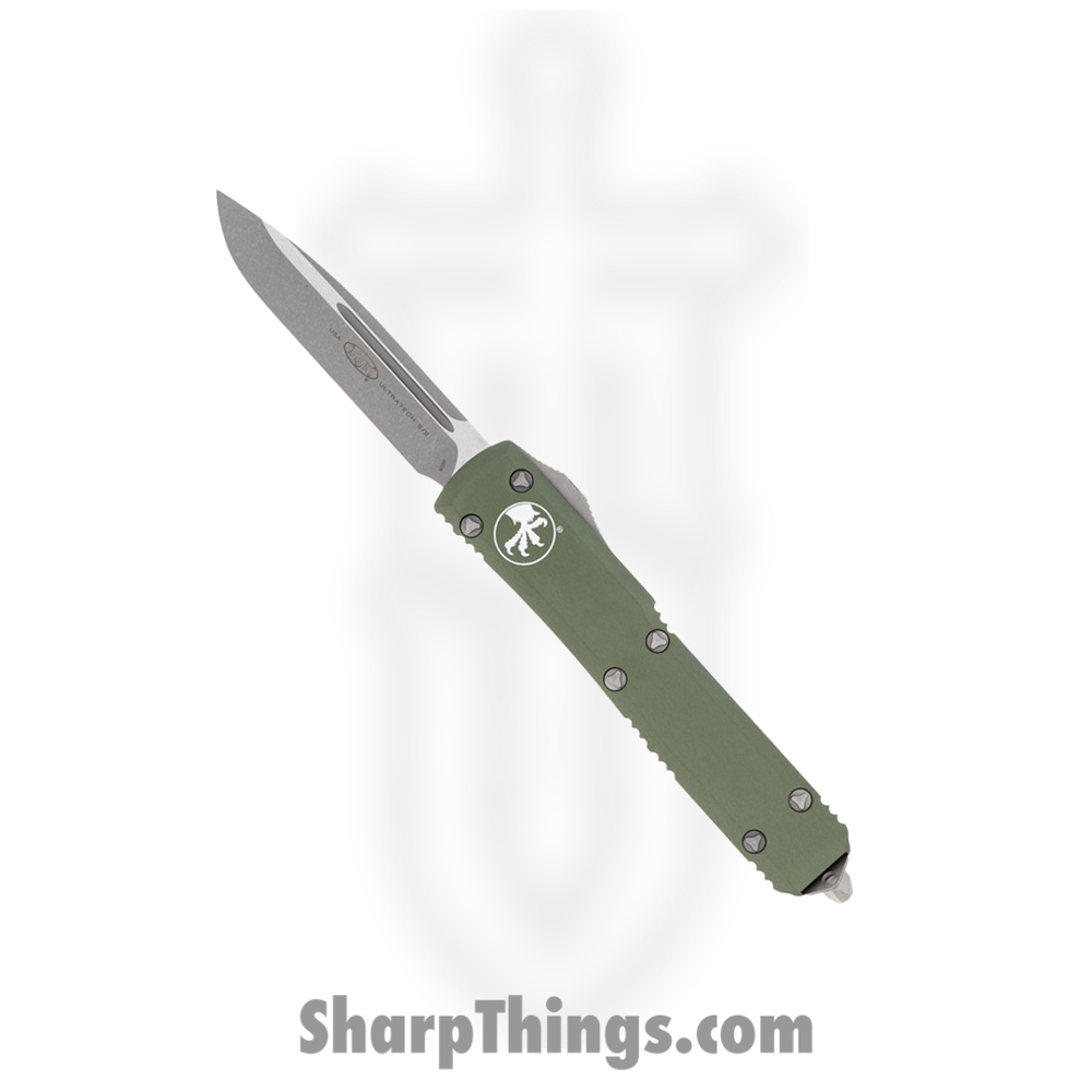 8d10ecf0-d77d-43b6-a0ae-5208d08f1eaa_121-10APOD_1.jpg Microtech - 121-10APOD - Ultratech - OTF Auto - Elmax, M390, 204P Apocalyptic Drop Point - 6061-T6 Aluminum - OD Green - Image 1