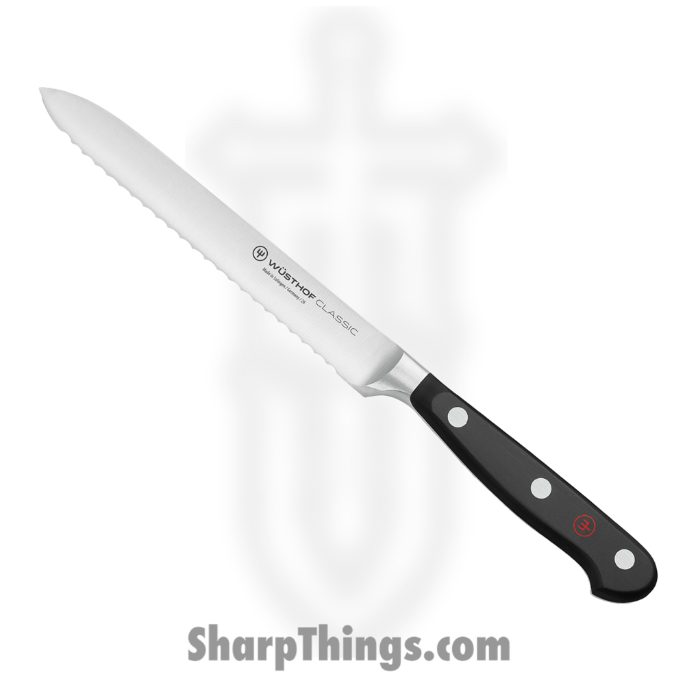 8d32cbeb-ea26-4643-98af-6a99ac53f944_1040101614_1.jpg Wusthof - 1040101614 - Classic 5" Serrated Utility Knife - Classic 5" Serrated - Image 1