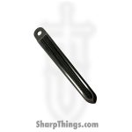 Millit Knives - CRKCLPSBLMIBK - Inlay CRK Clip - Sandblast - Satin Polish - Straight Grain Micarta Inlay Titanium - Black