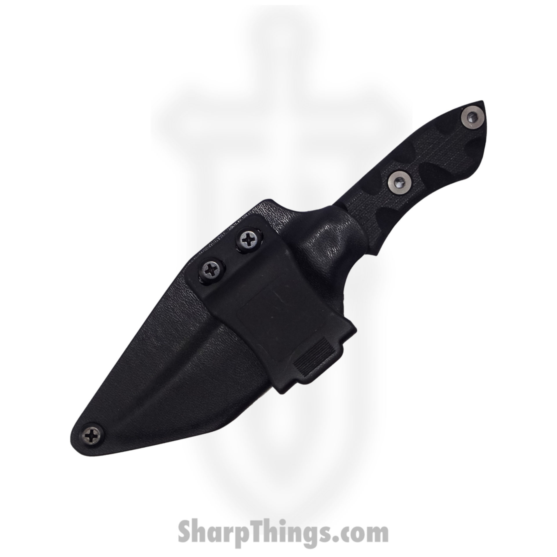 8dc42de3-bf14-4fdc-8c55-ab609effb6b7_WrtHgBlKGG_1.jpg T.Kell Knives - WrtHgBlKGG - Warthog - Fixed Blade Knife - 80crv2 Nickle Boron Coated Trailing Point - G10 - Black Grenade Grip - Image 1