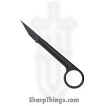 Bastinelli Creations - BAS14 - Picoeur Black Cerakote - Fixed Blade Knife - N690 PVD Tanto - Black