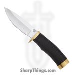 Buck - BU692 - Buck Vanguard Hunting Knife - Fixed Blade Knife - 420HC Stainless - Textured Rubber - Black and Brass