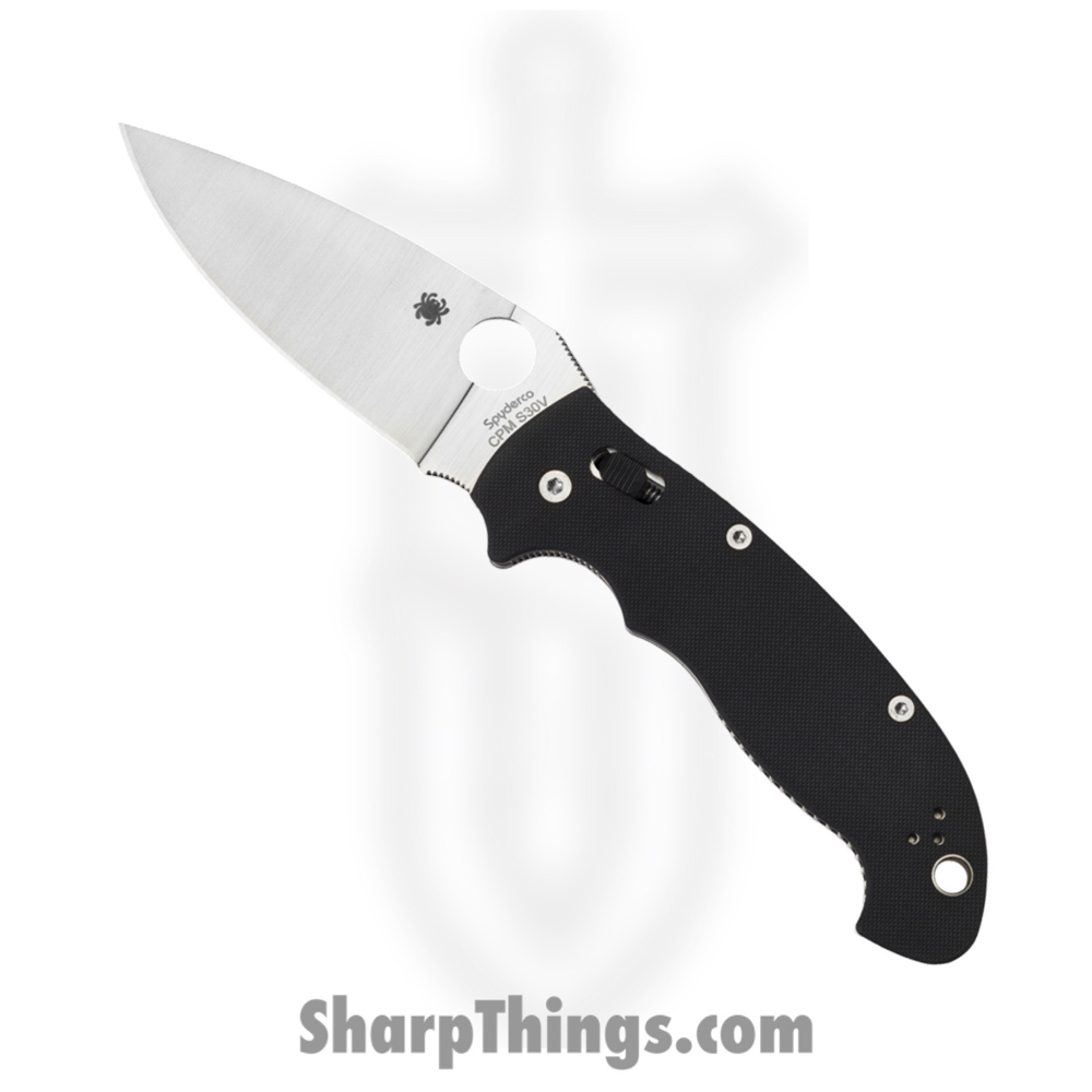8f137018-1df8-45f9-ac4c-39a6e0b9fcb9_SC95GP2_1.jpg Spyderco - SC95GP2 - Manix 2 XL - Folding Knife - S30V Satin Clip Point - G10 - Black - Image 1