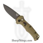 Benchmade - 9570BK-1 - Mini Claymore - Automatic Knife - D2 Coated Drop Point - Grivory - Tan