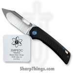 EMPEDC - EMPRELBWBLBK - Relative - Folding Knife - Satin Elmax Bowie Folding Knife - Titanium - Blue Black